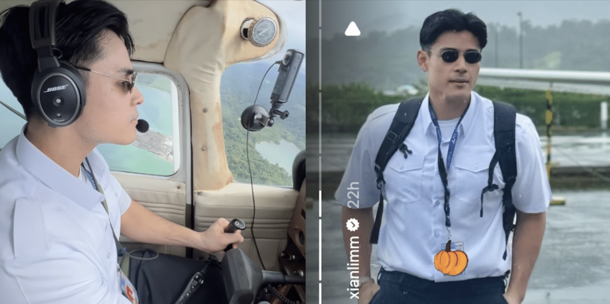 Xian Lim takes first flight in pilot’s seat: ‘Here’s to new heights’